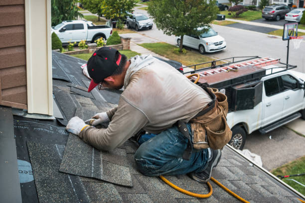 Professional Flat Roof Repair technician working in Hatfield, PA